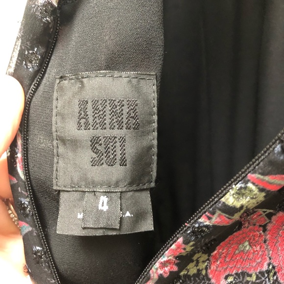 Size 4 Anna Sui Dress with beading detail - Picture 3 of 3